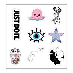 Just Do It Vinyl Sticker Pack Reusable &amp; Waterproof