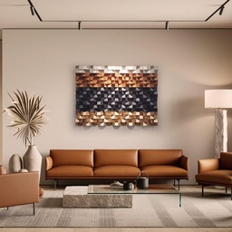[HH00007655] The Splendid Universe Mosaic 3D Wood Wall Art