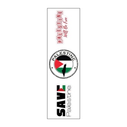 [HH00007820] Paslestine Will Be Free Vinyl Sticker Pack Reusable &amp; Waterproof