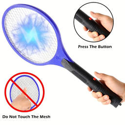 [HH00008697] مضرب ناموس كهربائي صاعق للناموس والحشرات بزرار للفتح والغلق يعمل بالشحن