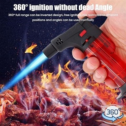 [HH00011182] ولاعة تحمير وجه الطعام والحلويات قابل للملئ بقفل أمان