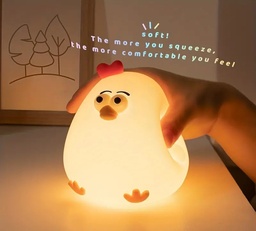 [HH00013355] وناسة تاتش شكل كتكوت مع اضاءة ورم من السيليكون