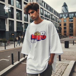 Lego تيشيرت اوفر سايز قطن باللون الابيض للرجال