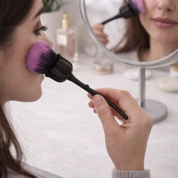 [HH00014620] فرشة ميكاب شكل وردة مجسمة للبلاشر والبرونزر