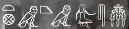[HH00015749] Born In Egypt in Hieroglyphic Print